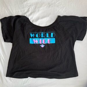 Hard Rock Cafe Black T-Shirt with Blue Print